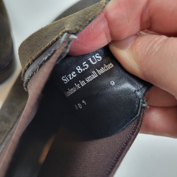 Thursday Boot The Duchess Chelsea Suede Ankle Boots Size 8.5 - Picture 5 of 10